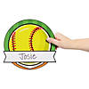 Bulk 50 Pc. Team Spirit Softball Name Cutouts Image 1