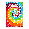 Bulk  50 Pc. Tie-Dye Pattern Plastic Goody Bags Image 1