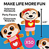 Bulk 50 Pc. Valentine's Day Stuffed Meerkats with Overalls Image 1