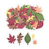 Bulk 500 Pc. Glitter Leaf Self-Adhesive Shapes Image 1