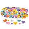 Bulk 500 Pc. Inspirational Conversation Self-Adhesive Foam Heart Stickers Image 1