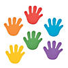 Bulk 500 Pc. Rainbow Hand Self-Adhesive Shapes Image 1