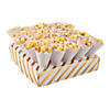 Bulk  52 Pc. Gold Foil Treat Tray with Cones Image 1