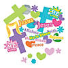 Bulk 520 Pc. Easter Cross with Verse Shapes Image 1