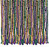 Bulk 576 Pc. Metallic Tri-Color Mardi Gras Bead Necklaces Image 1