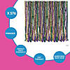 Bulk 576 Pc. Metallic Tri-Color Mardi Gras Bead Necklaces Image 2