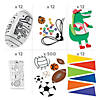 Bulk 596 Pc. Crazy About Sports Craft Kit Assortment - Makes 96 Image 1