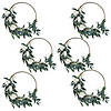 Bulk 6 Pc. Premium Gold Hoop Decorations with White Roses Image 1