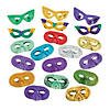Bulk 60 Pc. Colorful Mardi Gras Mask Assortment Image 1