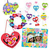Bulk 60 Pc. Conversation Heart Craft Kit Assortment - Makes 60 Image 1