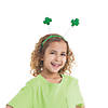 Bulk 60 Pc. Green Glitter Shamrock Head Boppers Image 1