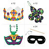 Bulk 60 Pc. Marvelous Mardi Gras Craft Kit Assortment &amp;#8211; Makes 60 Image 1