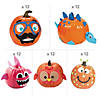 Bulk 60 Pc. Pumpkin Decorating Craft Kit Assortment - Makes 60 Image 1