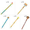 Bulk 60 Pc. School Pencils with Eraser Topper Assortment Kit Image 1