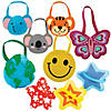 Bulk 60 Pc. Shaped Nonwoven Tote Bag Assortment Kit Image 1