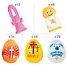 Bulk 614 Pc. Religious Plastic Easter Eggs with Toys & Candy Value Kit Image 2