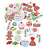 Bulk 72 Pc. Christmas Candy Self-Adhesive Shapes Image 1