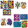Bulk 72 Pc. Color Your Own Fuzzy Patterned Posters Image 1