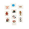 Bulk 72 Pc. Glitter Holiday Temporary Tattoos - 72 Pc. Image 1