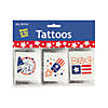 Bulk 72 Pc. Glow-in-the-Dark Patriotic Temporary Tattoos Image 3