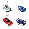 Bulk 72 Pc. Mini Pull-Back Cars & Race Cars Assortment Image 1