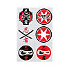 Bulk 72 Pc. Ninja Temporary Tattoos - 72 Pc. Image 1