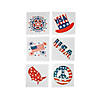 Bulk 72 Pc. Patriotic Glitter Temporary Tattoos - 72 Pc. Image 1