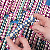 Bulk 72 Pc. Purple, Red or Blue Checkerboard Woodchip Finger Traps Image 2