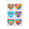 Bulk 72 Pc. Rainbow Heart Temporary Tattoos Image 1