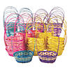 Bulk  72 Pc. Small Ombre Bamboo Easter Baskets Image 1