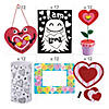 Bulk 72 Pc. Valentine Craft Kit Assortment - Makes 72 Image 1