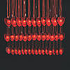 Bulk 72 Pc. Valentine Necklaces with Light-Up Heart Image 1