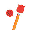 Bulk 72 Pc. Valentine Rose Pencil Top Erasers Image 1
