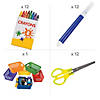 Bulk 78 Pc. School Supplies with Storage Baskets Kit Image 1
