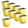 Bulk 9 Pc. Metallic Gold Scalloped Containers Image 1