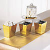 Bulk 9 Pc. Metallic Gold Scalloped Containers Image 1