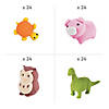 Bulk 96 Pc. Colorful Animal-Shaped Rubber Eraser Assortment Kit Image 1