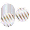 Bulk 96 Pc. Medium Gold Dot Serving Paper Liners Image 1