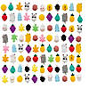 Bulk  96 Pc. Mini Mochi Squishies Rubber Character Assortment Image 1