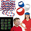 Bulk 96 Pc. Value Patriotic Parade Wearables Kit Image 1