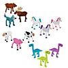 Bulk 96 Pc. Walking Animal Vinyl Bendable Assortment Image 1