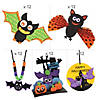 Bulk Basically Halloween Bats Craft Kit Assortment - Makes 60 Image 1