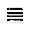 Bulk Black & White Striped Square Paper Dessert Plates - 50 Ct. Image 1