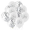 Bulk Bridal Party & Confetti-Filled 12" Latex Balloons - 36 Pc. Image 1