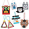 Bulk Christmas Craft Stick Ornament Craft Kit Assortment - Makes 60 Image 1
