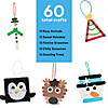 Bulk Christmas Craft Stick Ornament Craft Kit Assortment - Makes 60 Image 2