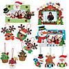 Bulk Christmas Frames & Ornaments Craft Kit Assortment - Makes 72 Image 1