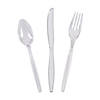 Bulk Clear Plastic Cutlery Sets for 70 - 210 Ct. Image 1