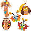 Bulk Fall Character Craft Kit Activity Assortment - Makes 48 Image 1