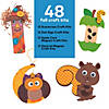 Bulk Fall Character Craft Kit Activity Assortment - Makes 48 Image 2